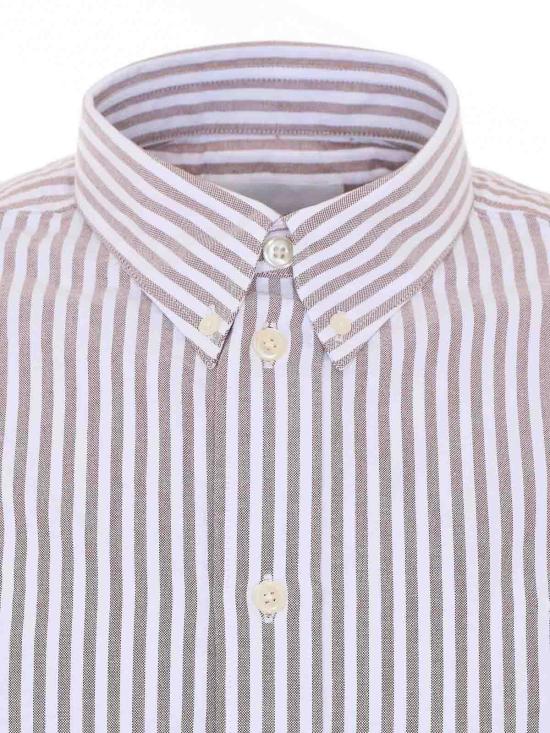 26SS 엔엔07 긴팔 셔츠 2525910247TERRACOTTASTRIPE Brown - NN07