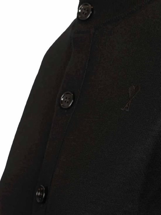26SS 아미 ADC 울 크루넥 가디건 FKC386KN00390180 Black - AMI