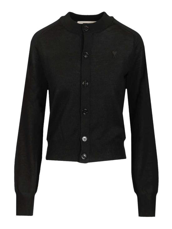 26SS 아미 ADC 울 크루넥 가디건 FKC386KN00390180 Black