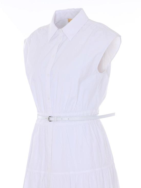 26SS 마이클 코어스 미디 원피스 MS683I5KLZ100 White - MICHAEL KORS