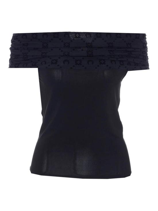 26SS 마린세르 오프 숄더 드레이프 탑 WTO509ACJER0022BK99 Black