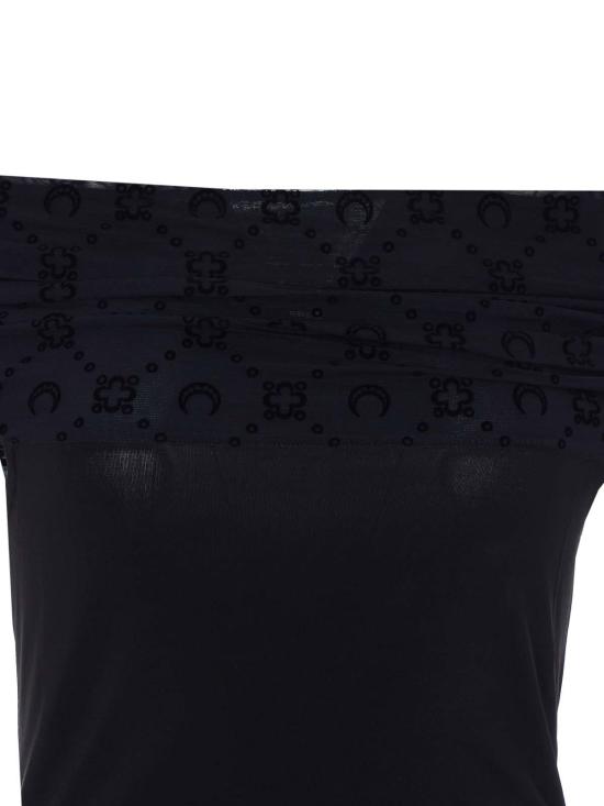 26SS 마린세르 오프 숄더 드레이프 탑 WTO509ACJER0022BK99 Black - MARINE SERRE