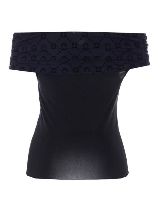 26SS 마린세르 오프 숄더 드레이프 탑 WTO509ACJER0022BK99 Black - MARINE SERRE