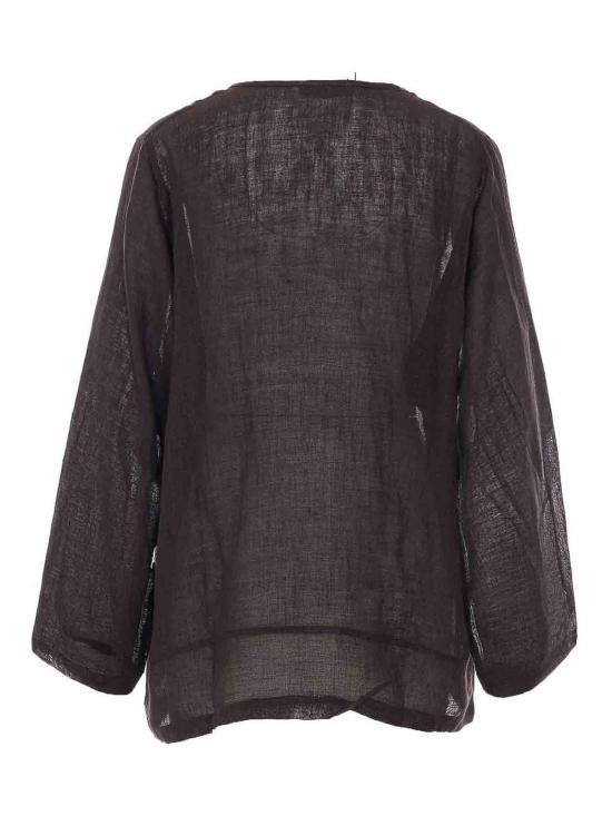 26SS 마우리지오 페코라로 블라우스 W08221081CHOCOLATE Brown - MAURIZIO PECORARO