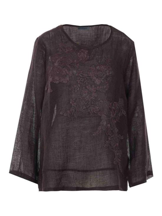 26SS 마우리지오 페코라로 블라우스 W08221081CHOCOLATE Brown