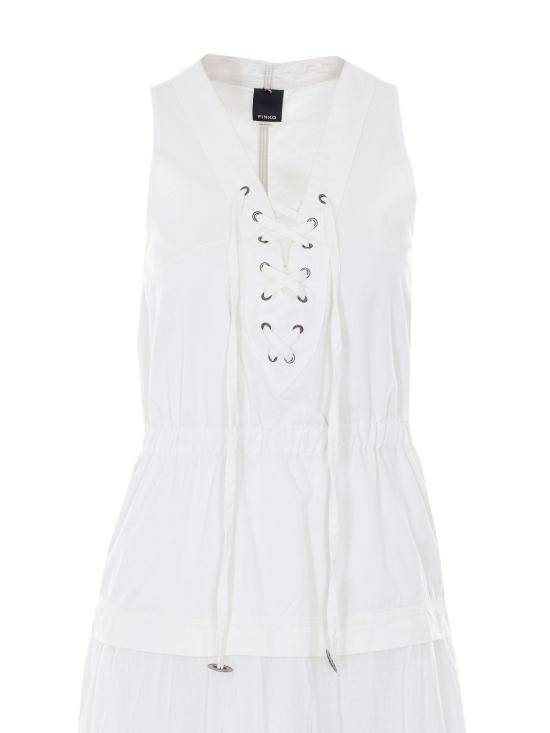26SS 핑코 롱 원피스 106822A3AXZ05 White - PINKO