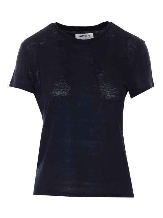 26SS 낫샤이 반팔 티셔츠 NF8F000LIP000NOIR Black