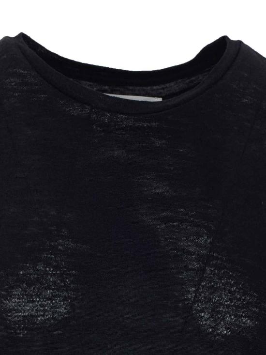 26SS 낫샤이 반팔 티셔츠 NF8F000LIP000NOIR Black - NOT SHY