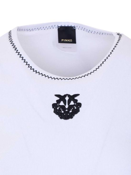 26SS 핑코 반팔 티셔츠 106815A3ALZZ1 White - PINKO