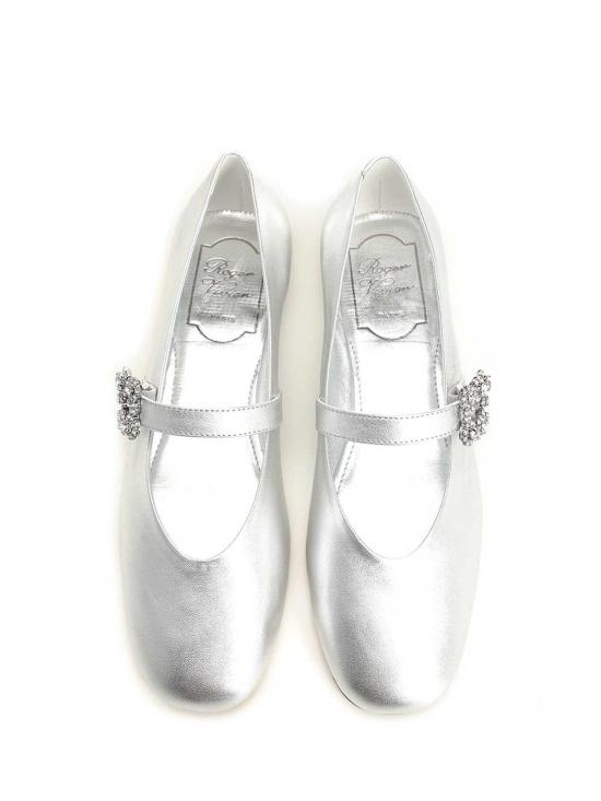 26SS 로저비비에 플랫 슈즈 RVW74344630Y70B200 Silver - ROGER VIVIER