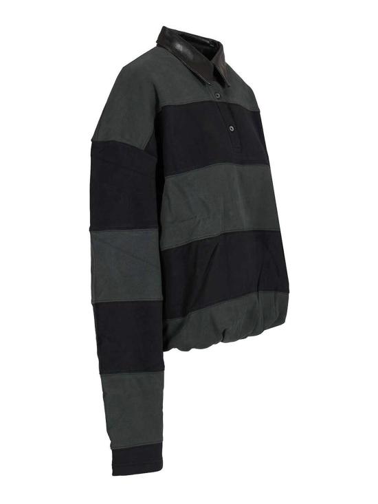 26SS 아크네 스튜디오 스트라이프 폴로 스웨터 AI0183BGE Green - ACNE STUDIOS