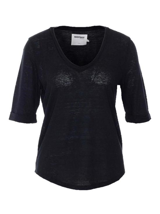 26SS 낫샤이 반팔 티셔츠 NF8A001LIP000NOIR Black