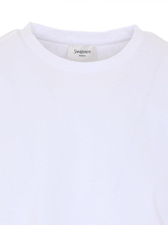 26SS 생로랑 반팔 티셔츠 861693Y38AK9538 White - SAINT LAURENT