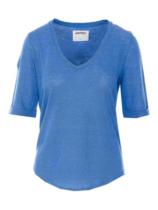 26SS 낫샤이 반팔 티셔츠 NF8A001LIP000BLUEJEAN Blue