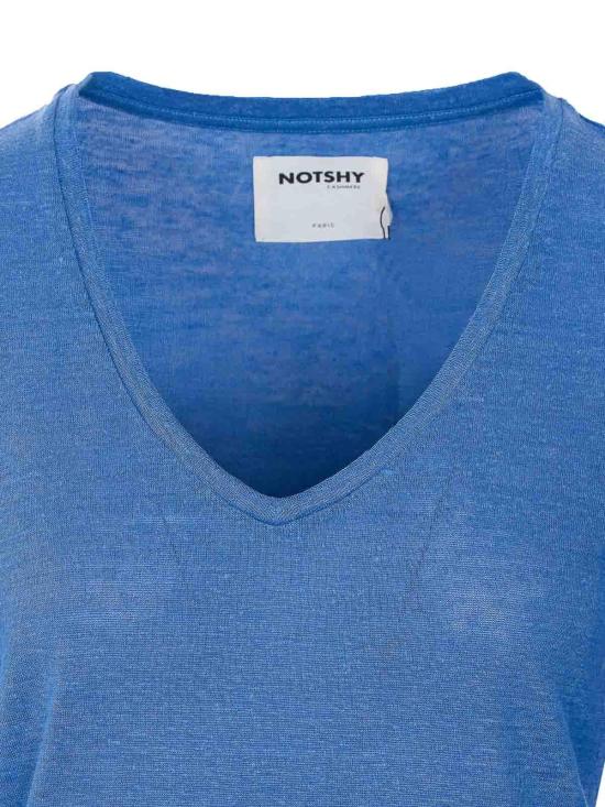 26SS 낫샤이 반팔 티셔츠 NF8A001LIP000BLUEJEAN Blue - NOT SHY
