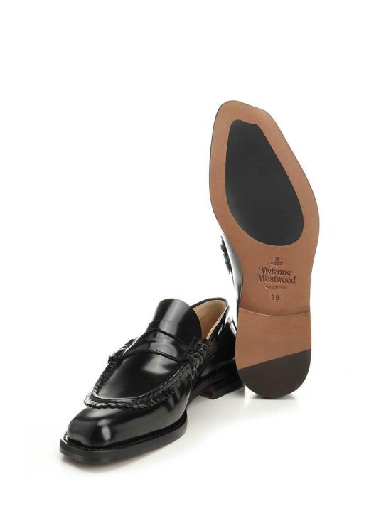 26SS 비비안웨스트우드 로퍼 7206001JWL00AIN401 Black - VIVIENNE WESTWOOD
