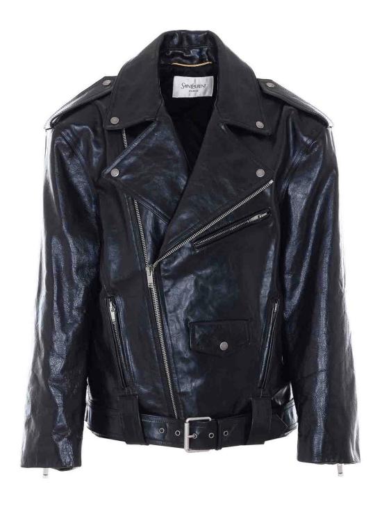26SS 생로랑 바이커 자켓 866816YCUX21703 Black