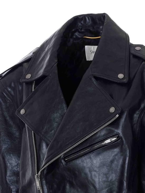 26SS 생로랑 바이커 자켓 866816YCUX21703 Black - SAINT LAURENT