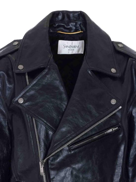 26SS 생로랑 바이커 자켓 866816YCUX21703 Black - SAINT LAURENT