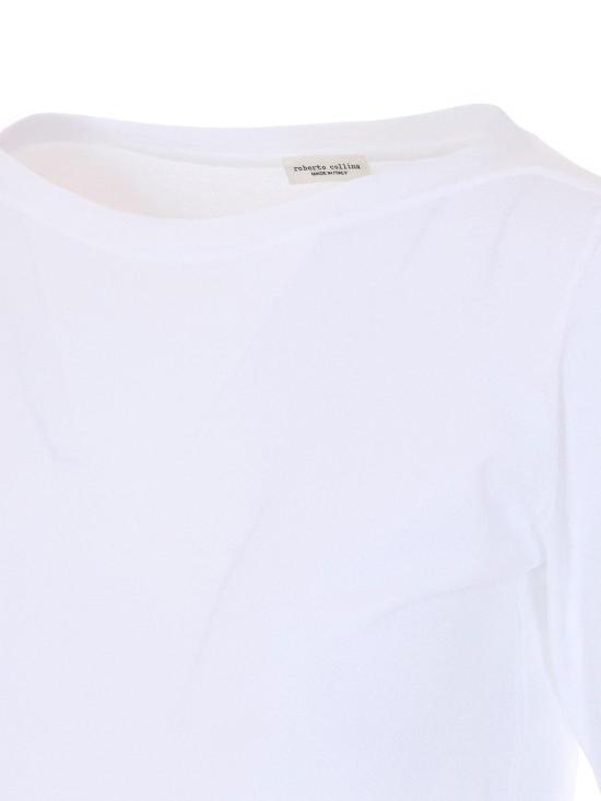 26SS 로베르토 콜리나 긴팔 티셔츠 261FXA3110601 White - ROBERTO COLLINA