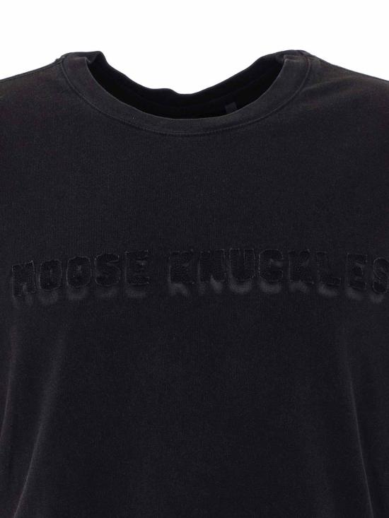 26SS 무스너클 반팔 티셔츠 M16MT707292 Black - MOOSE KNUCKLES