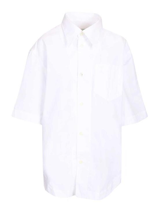 26SS 아미 포플린 반팔 셔츠 USH809CO0063100 White