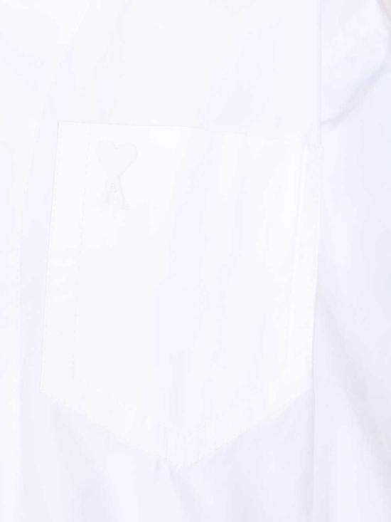 26SS 아미 포플린 반팔 셔츠 USH809CO0063100 White - AMI