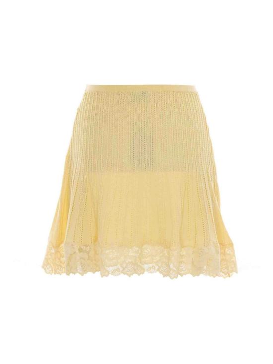 26SS 셀프 포트레이트 숏 스커트 049SKYELLOW Yellow - SELF PORTRAIT