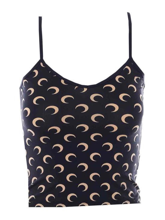 26SS 마린세르 문 프린트 저지 스트랩 탑 WTO508ACJER0001IT99 Black