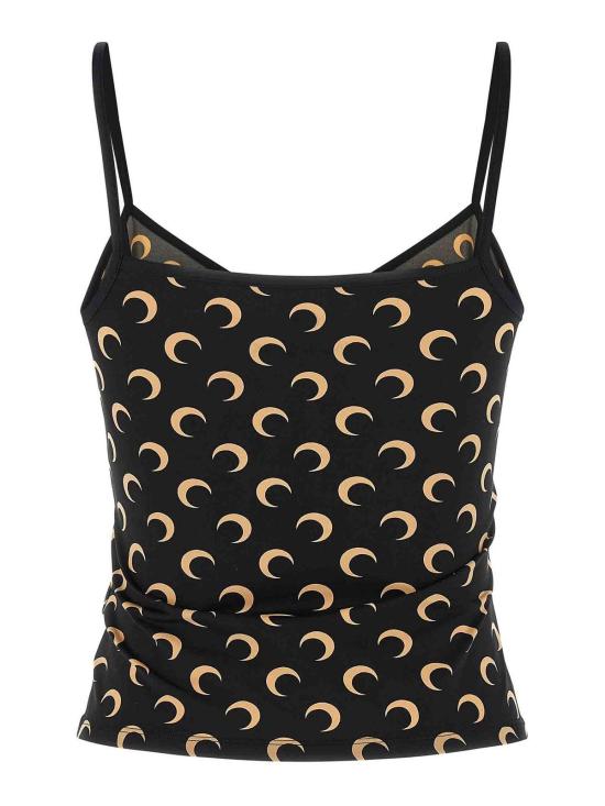 26SS 마린세르 문 프린트 저지 스트랩 탑 WTO508ACJER0001IT99 BLACK - MARINE SERRE