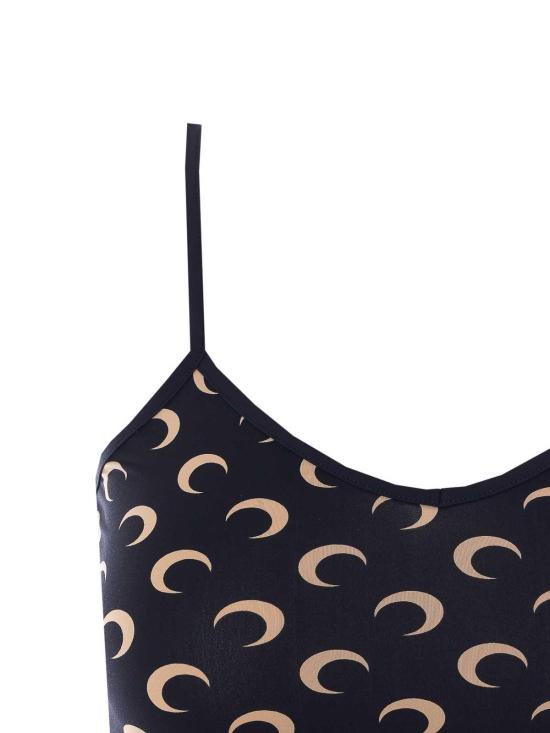 26SS 마린세르 문 프린트 저지 스트랩 탑 WTO508ACJER0001IT99 Black - MARINE SERRE