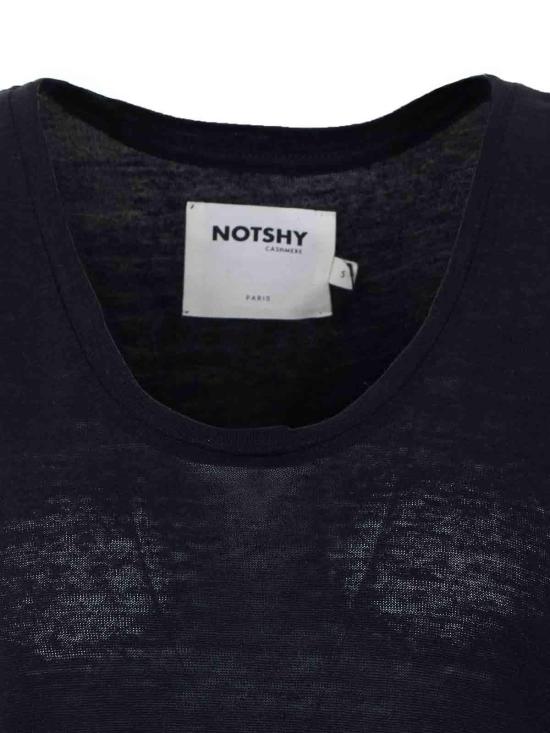 26SS 낫샤이 민소매 티셔츠 NF8G000LIP000NOIR Black - NOT SHY