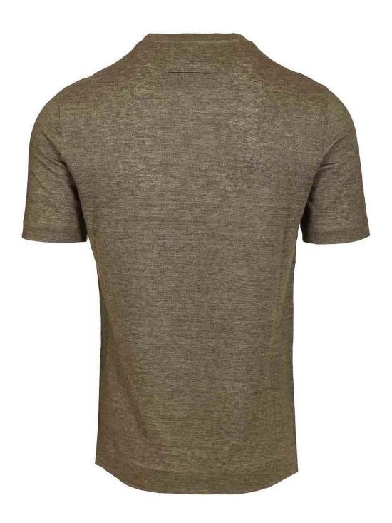 26SS 에르메네질도제냐 반팔 티셔츠 H776UH352A3N07 Green - ERMENEGILDO ZEGNA