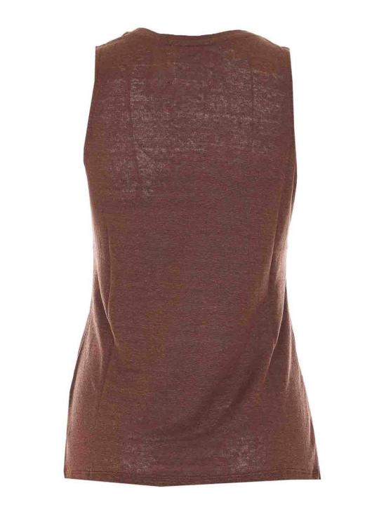 26SS 낫샤이 민소매 티셔츠 NF8G000LIP000DATTE Brown - NOT SHY