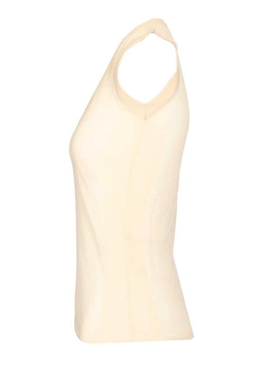 26SS 두라찌 민소매 티셔츠 SS26K01FL0056GR03 Beige - DURAZZI