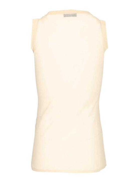 26SS 두라찌 민소매 티셔츠 SS26K01FL0056GR03 Beige - DURAZZI