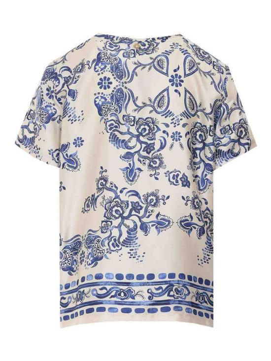 26SS 리우조 블라우스 CA6377TS555P9652 Blue - LIU JO