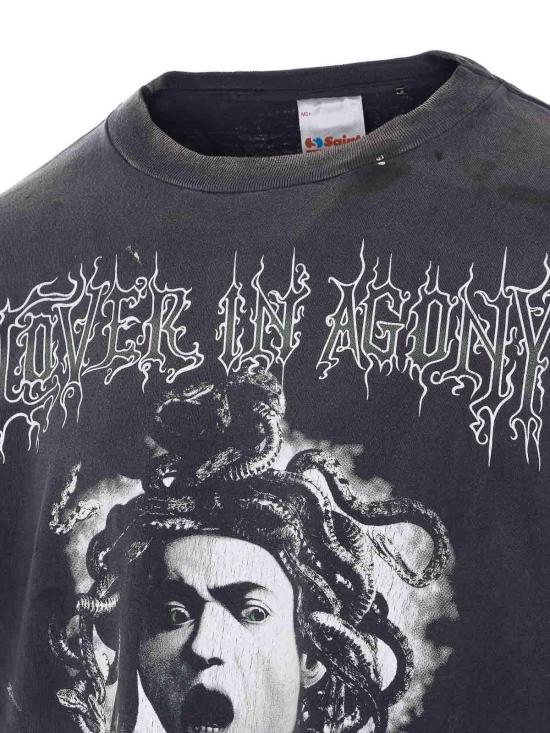 26SS 세인트 미카엘 긴팔 티셔츠 SMMK80000028BLACK Grey - SAINT MXXXXXX