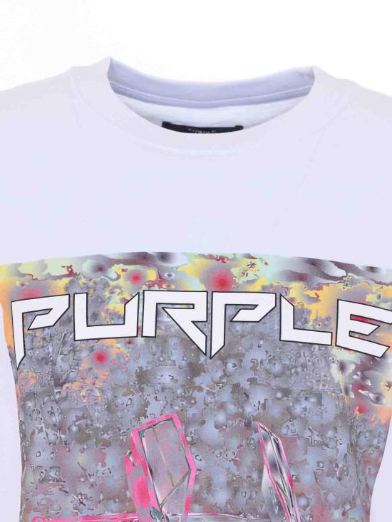 26SS 퍼플 브랜드 반팔 티셔츠 P104TBDS226WHITE White - PURPLE BRAND