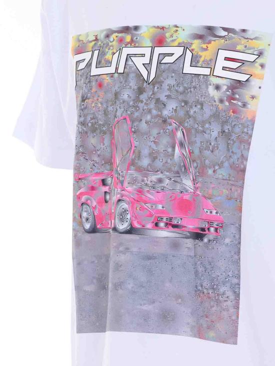 26SS 퍼플 브랜드 반팔 티셔츠 P104TBDS226WHITE White - PURPLE BRAND