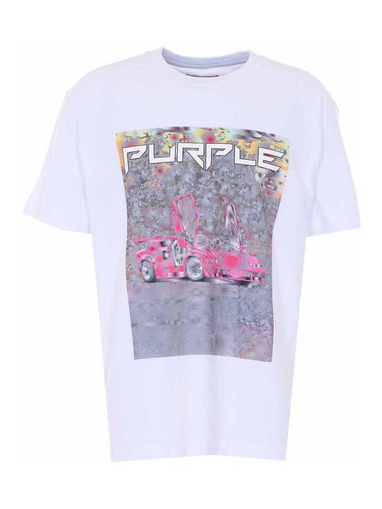 26SS 퍼플 브랜드 반팔 티셔츠 P104TBDS226WHITE White