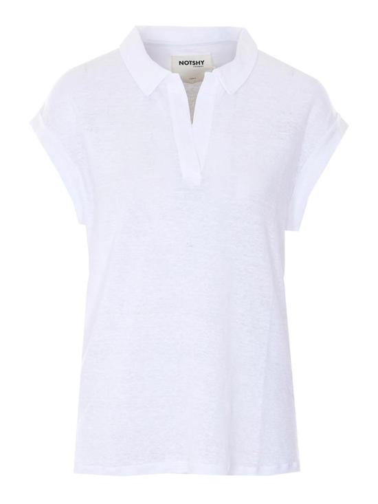 26SS 낫샤이 폴로 티셔츠 NF8N000LIP000BLANC White