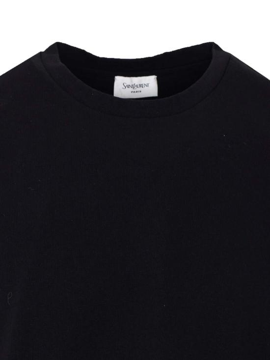 26SS 생로랑 반팔 티셔츠 861693Y38AK1000 Black - SAINT LAURENT