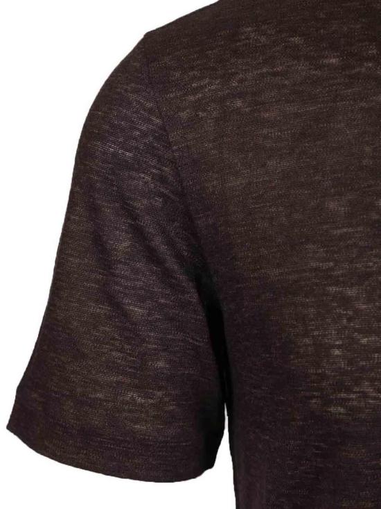 26SS 에르메네질도제냐 반팔 티셔츠 H776UH352A3M09 Brown - ERMENEGILDO ZEGNA