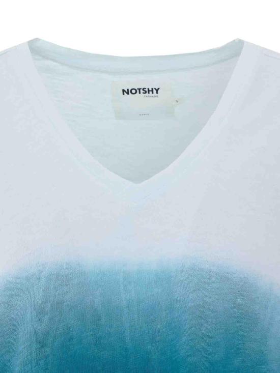 26SS 낫샤이 반팔 티셔츠 NF8B002COP003LAGUNE Blue - NOT SHY