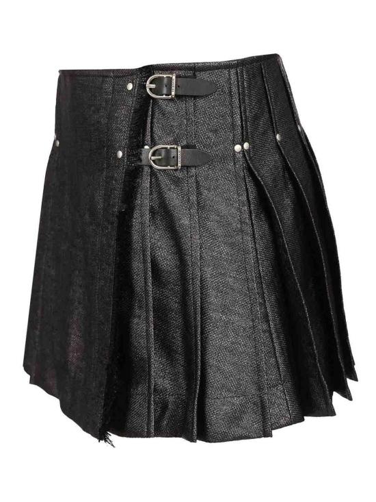 26SS 두라찌 숏 스커트 SS26SK06TF0017B001 Black - DURAZZI