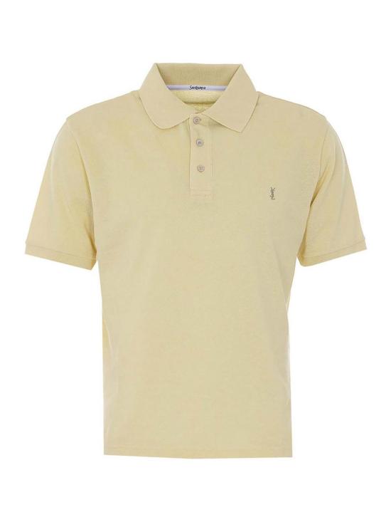 26SS 생로랑 폴로 티셔츠 844845Y37HC7231 Yellow