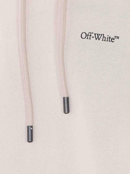26SS 오프화이트 후드 티셔츠 OMBB085S26FLE00A2070 Beige - OFF WHITE