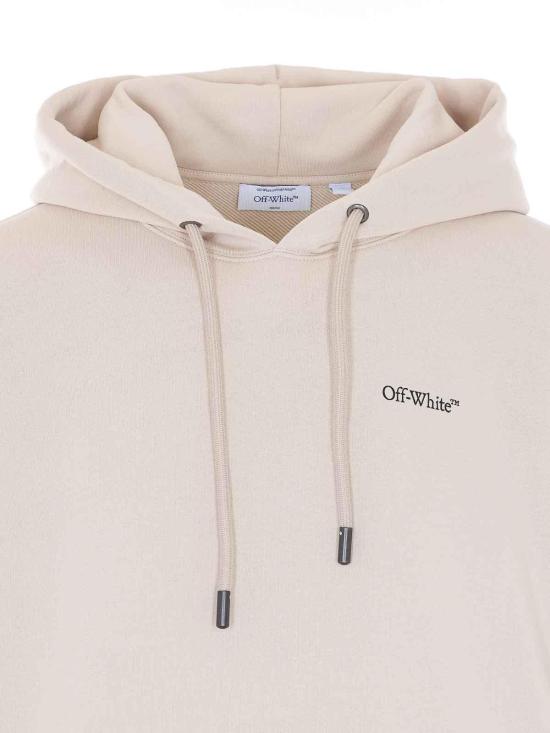 26SS 오프화이트 후드 티셔츠 OMBB085S26FLE00A2070 Beige - OFF WHITE