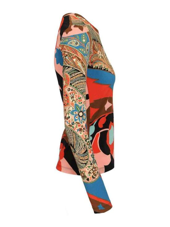 26SS 에트로 긴팔 티셔츠 WRJB0011AKI45X0861 Multicolour - ETRO